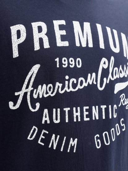 Jack & Jones Alex T-Shirt Mørkeblå - T-shirts - T-shirts i store størrelser - 2XL-14XL