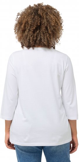 Ulla Popken City Name Graphic Tee Snow White - Trykte T-shirts til kvinder - Printede T-shirts til Damer