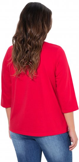 Ulla Popken City Name Graphic Tee Lychee - Trykte T-shirts til kvinder - 