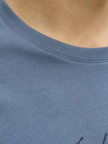 Jack & Jones Dover Denim O-Neck T-Shirt Grey - T-shirts - T-shirts i store størrelser - 2XL-14XL