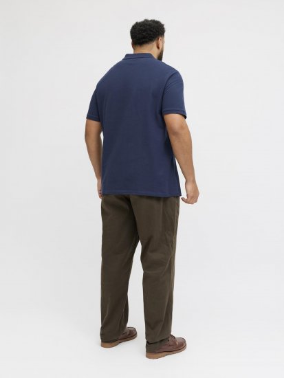 Jack & Jones College Logo Short Sleeve Polo Shirt Blue - Polotrøjer - Polotrøjer 2XL-8XL