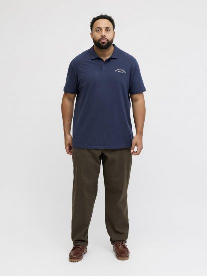 Jack & Jones College Logo Short Sleeve Polo Shirt Blue - Polotrøjer - Polotrøjer 2XL-8XL