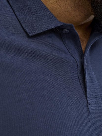 Jack & Jones College Logo Short Sleeve Polo Shirt Blue - Polotrøjer - Polotrøjer 2XL-8XL