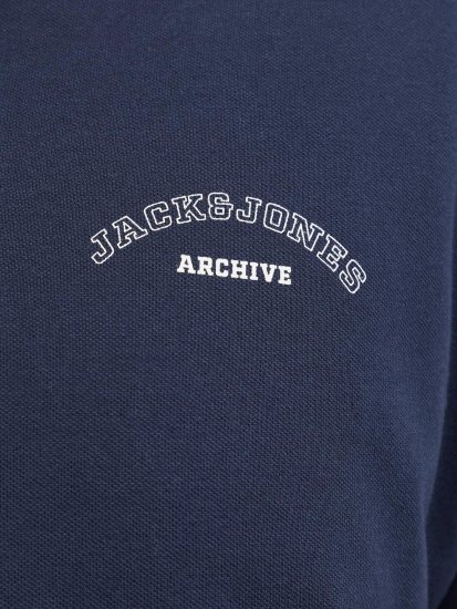 Jack & Jones College Logo Short Sleeve Polo Shirt Blue - Polotrøjer - Polotrøjer 2XL-8XL