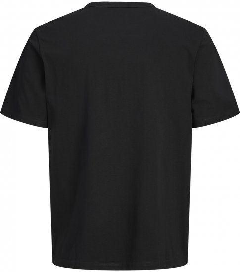Jack & Jones College Logo Crew Neck T-Shirt Black - T-shirts - T-shirts i store størrelser - 2XL-14XL
