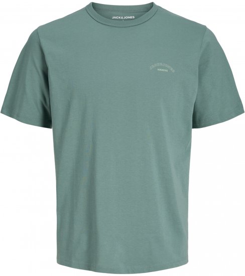Jack & Jones College Logo Crew Neck T-Shirt Turquoise - T-shirts - T-shirts i store størrelser - 2XL-14XL