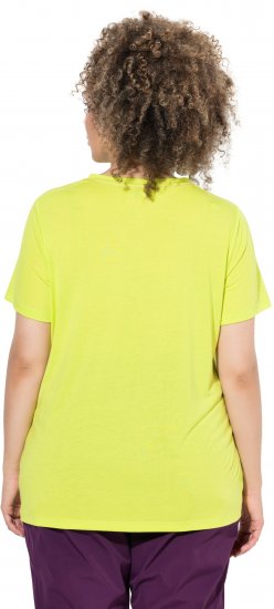 Ulla Popken Wild Antibacterial Short Sleeve Tee Lime - T-shirts - 
