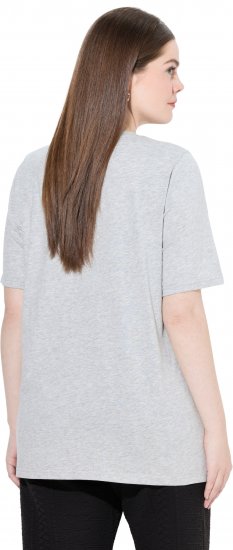 Ulla Popken Eco Cotton Basic T-Shirt 2-Pack Grey/Pink - T-shirts - T-shirts til kvinder