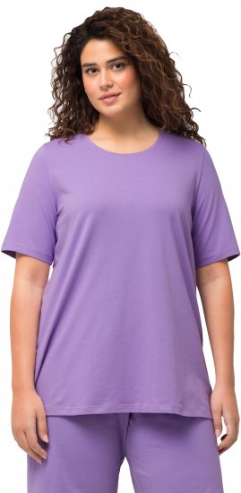 Ulla Popken Essential Round Neck Stretch Tee Pale Lilac - T-shirts - 