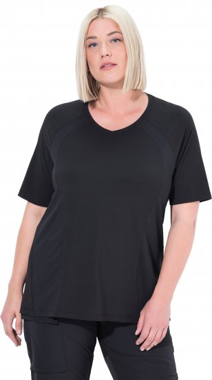 Ulla Popken Quick-Drying Short Sleeve T-Shirt Black - T-shirts - 