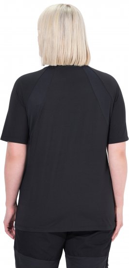 Ulla Popken Quick-Drying Short Sleeve T-Shirt Black - T-shirts - 