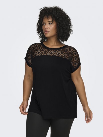 Only Carmakoma Flake Top Black - Toppe - 