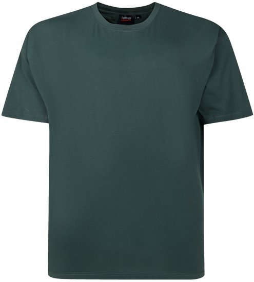 Espionage T015 Plain T-Shirt Bottle Green - Ensfarvede T-shirts i store størrelser - Ensfarvede T-shirts i store størrelser