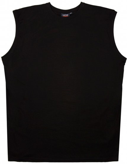 Espionage T113 Sleeveless Tee Black - Ærmeløse T-shirts / tanktoppe i store størrelser - Ærmeløse T-shirts / tanktoppe i store størrelser