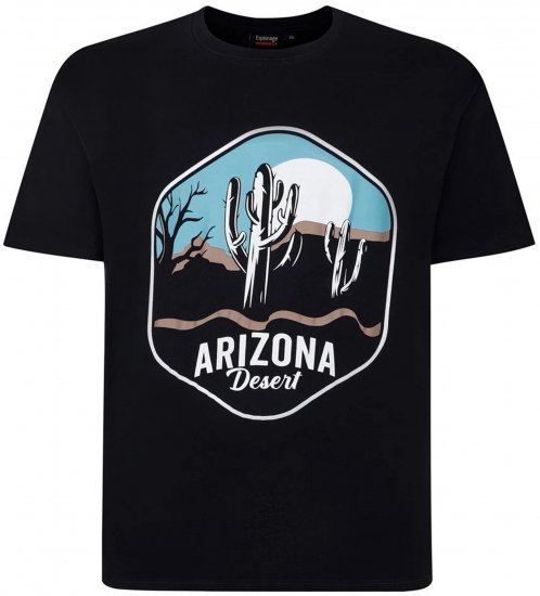 Espionage T421 Arizona T-Shirt Black - T-shirts - T-shirts i store størrelser - 2XL-14XL