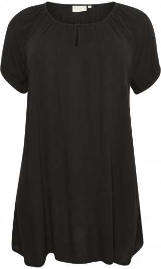 Kaffe Curve Ami Kortærmet Tunika Sort - T-shirts - 