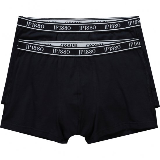 JP1880 Boxershorts Flexnamic 2-Pack Black - Undertøj og badetøj - Badetøj og Undertøj i store størrelser 