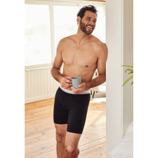 JP1880 Boxers Flexnamic OEKO-TEX Long Black - Undertøj og badetøj - Badetøj og Undertøj i store størrelser 