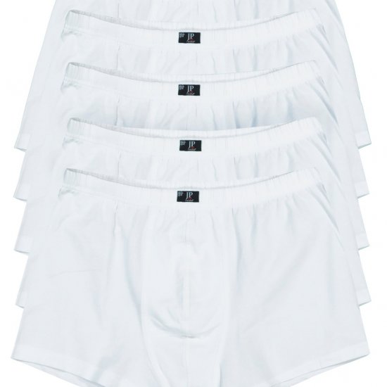 JP1880 Boxershorts OEKO-TEX 5-Pack White - Undertøj og badetøj - Badetøj og Undertøj i store størrelser 