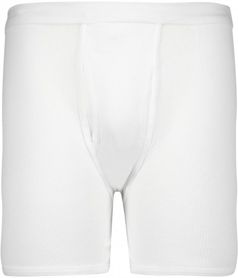 Adamo Prestige Boxershorts Double Ribbed White - Undertøj og badetøj - Badetøj og Undertøj i store størrelser 