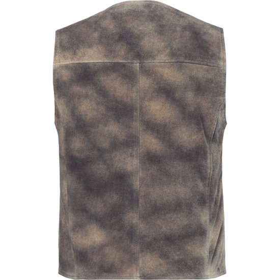 JP1880 Vest Traditional Cowhide Graphite Grey - Tøj i store størrelser - Tøj i store størrelser til mænd