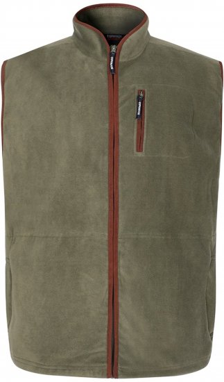 Espionage FL047 Microfleece Gilet Olive Green - Veste - Veste i store størrelser