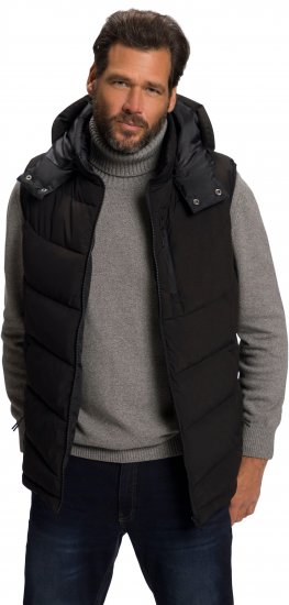 JP1880 Quilted Gilet DownTouch Padding Black - Jakker - Jakker i store størrelser, 2XL- 12XL
