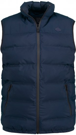 JP1880 Quilted Gilet Stand-up Collar Navy - Jakker - Jakker i store størrelser, 2XL- 12XL