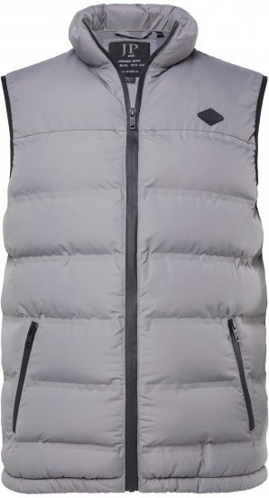 JP1880 Quilted Vest Outdoor Stand-up Collar Grey - Jakker - Jakker i store størrelser, 2XL- 12XL