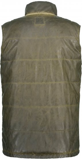 JP1880 Quilted Gilet Vintage Leather Green - Jakker - Jakker i store størrelser, 2XL- 12XL