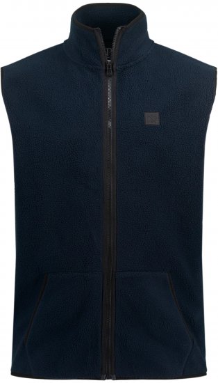 JP1880 Fleece Gilet Stomach Fit Navy - Jakker - Jakker i store størrelser, 2XL- 12XL