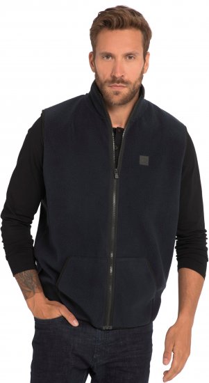 JP1880 Fleece Gilet Stomach Fit Navy - Jakker - Jakker i store størrelser, 2XL- 12XL