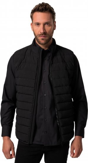 JP1880 Quilted Gilet Stand-Up Collar Black - Jakker - Jakker i store størrelser, 2XL- 12XL