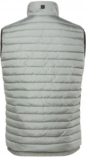 JAY-PI Lightly Quilted Vest with Stomach Fit Grey - Jakker - Jakker i store størrelser, 2XL- 12XL