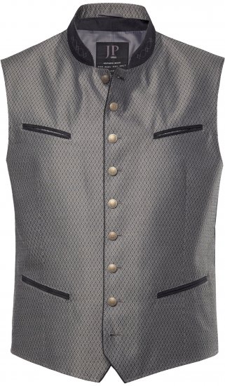 JP1880 Vest Traditional With Embroidery Silver - Festtøj - Festtøj – Fejr stilfuldt og behageligt