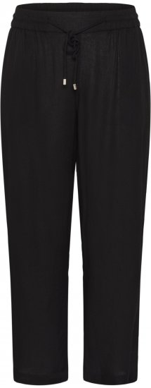 Kaffe Curve Mille Wide Pants Black Deep - Stofbukser - 