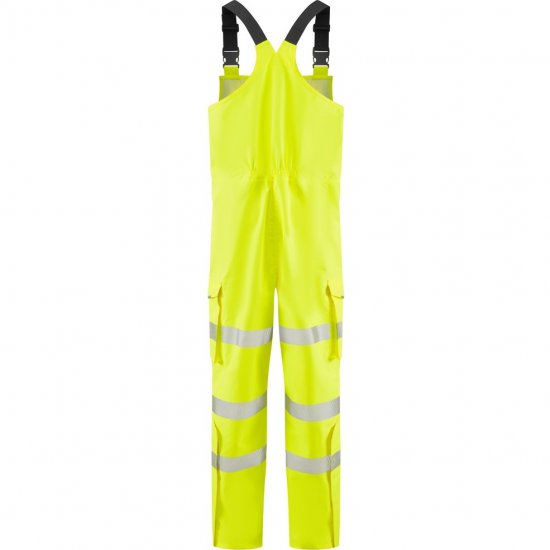 Leo Northam Ecoviz 15K Performance+ Bib & Brace Hi-Vis Yellow - Arbejdstøj - Arbejdstøj i store størrelser