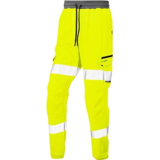 Leo Hawkridge Ecoviz High Performance 4X Stretch Trouser Hi-Vis Yellow - Arbejdstøj - Arbejdstøj i store størrelser