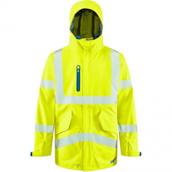 Leo Marisco LTEC 20K High Performance Breathable Waterproof Hi-Vis Yellow - Arbejdstøj - Arbejdstøj i store størrelser
