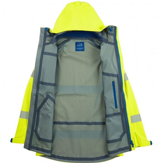 Leo Marisco LTEC 20K High Performance Breathable Waterproof Hi-Vis Yellow - Arbejdstøj - Arbejdstøj i store størrelser