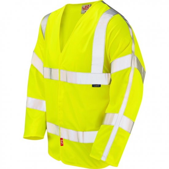 Leo Parkham Ecoviz Lfs Sleeved Waistcoat Hi-Vis Yellow - Arbejdstøj - Arbejdstøj i store størrelser