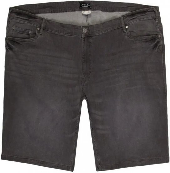 Lavecchia 0908 Bermuda Denim Shorts Black - Shorts - Shorts i store størrelser - W40-W60