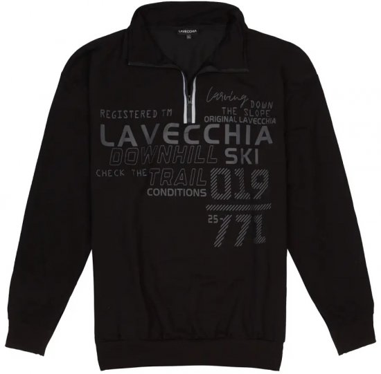 Lavecchia 2029 Sweatshirt Black - Trøjer og hættetrøjer - Trøjer og Hættetrøjer i store størrelser - 2XL-14XL