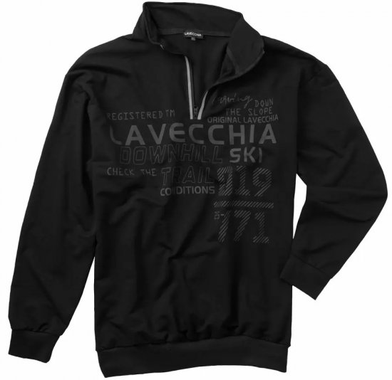Lavecchia 2029 Sweatshirt Black - Trøjer og hættetrøjer - Trøjer og Hættetrøjer i store størrelser - 2XL-14XL
