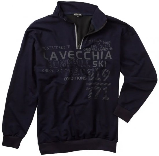 Lavecchia 2029 Sweatshirt Navy - Trøjer og hættetrøjer - Trøjer og Hættetrøjer i store størrelser - 2XL-14XL
