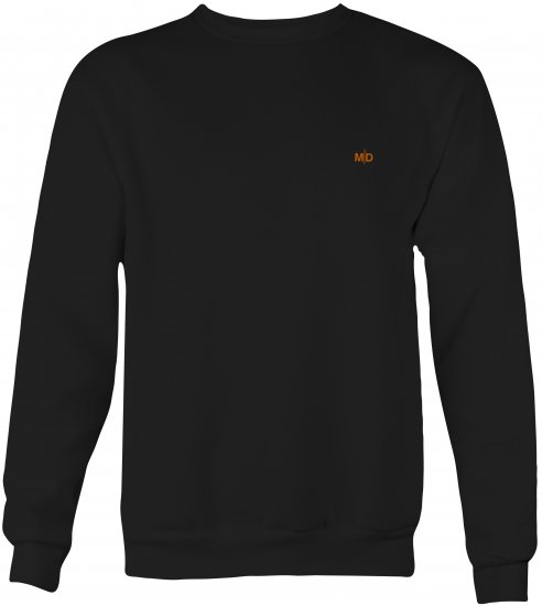 Motley Denim Oslo Sweatshirt Black - Trøjer og Hættetrøjer - Trøjer og Hættetrøjer i store størrelser - 2XL-14XL