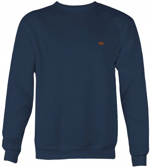 Motley Denim Oslo Sweatshirt Dark Indigo - Trøjer og Hættetrøjer - Hættetrøjer i store størrelser - 2XL-8XL