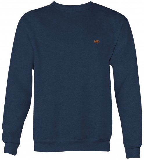 Motley Denim Oslo Sweatshirt Dark Indigo - Trøjer og hættetrøjer - Trøjer og Hættetrøjer i store størrelser - 2XL-14XL