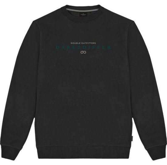 Double Outfitters MTOP-1151 Sweatshirt Sort - Trøjer og hættetrøjer - Trøjer og Hættetrøjer i store størrelser - 2XL-14XL