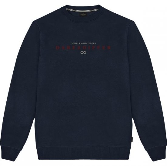 Double Outfitters MTOP-1151 Sweatshirt Mørkeblå - Trøjer og hættetrøjer - Trøjer og Hættetrøjer i store størrelser - 2XL-14XL
